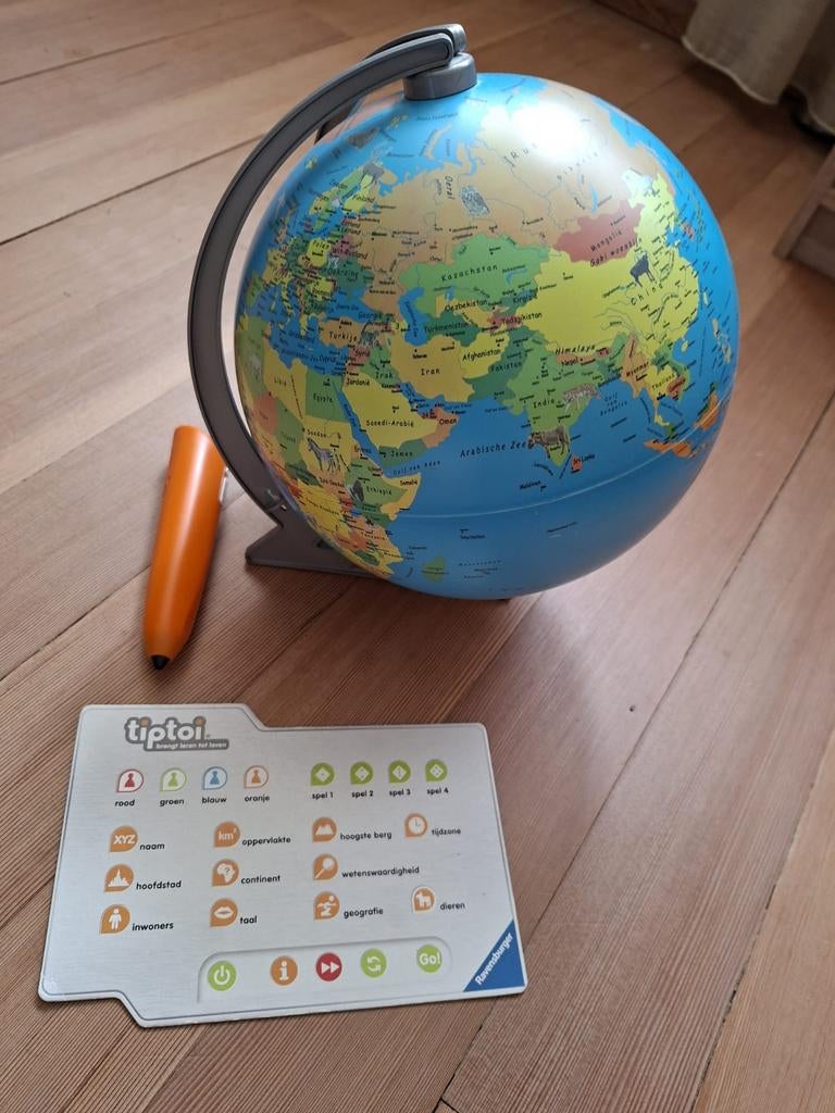 Tiptoi Wereldbol met pen, Ophalen of Verzenden