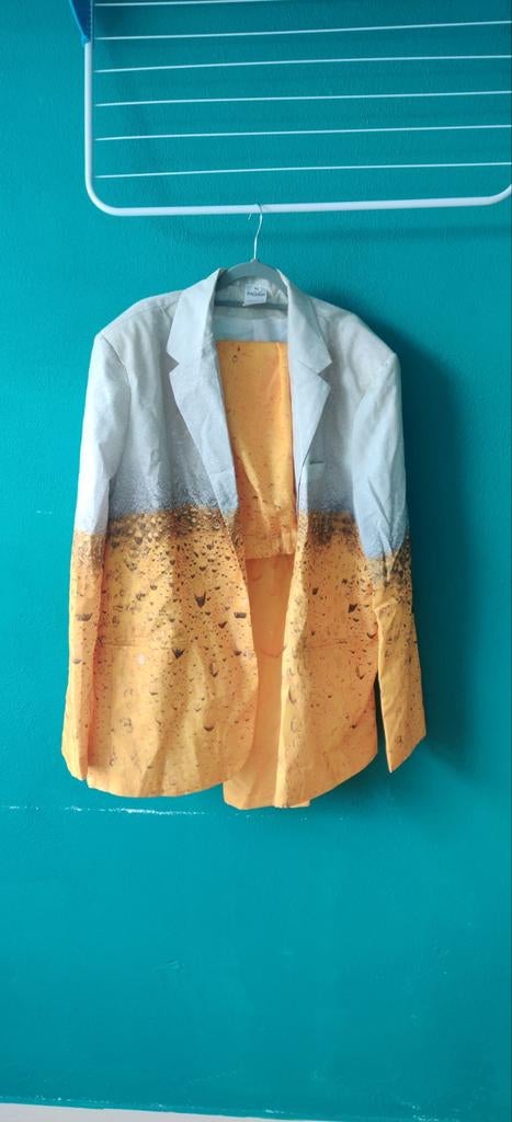 Bierpak Carnaval / Verkleedpak Maat 60 (ruime L), Carnaval, Overige maten, Ophalen of Verzenden, Zo goed als nieuw