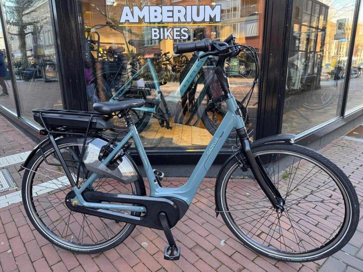 Gazelle Orange C8 HMB Dames Petrol Glans 53cm, Fietsen en Brommers, Elektrische fietsen, Gebruikt, Gazelle, 51 tot 55 cm