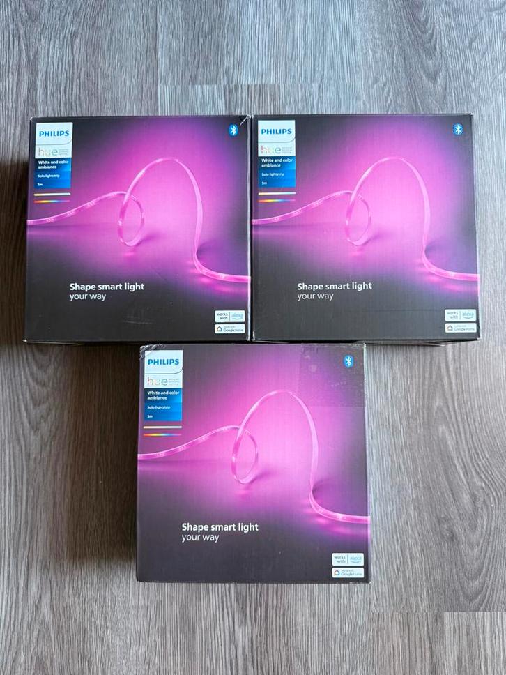 NIEUW! Hue indoor solo ledstrip 5m & 3m!, Huis en Inrichting, Lampen | Losse lampen, Nieuw, Led-lamp, Minder dan 30 watt, Ophalen of Verzenden