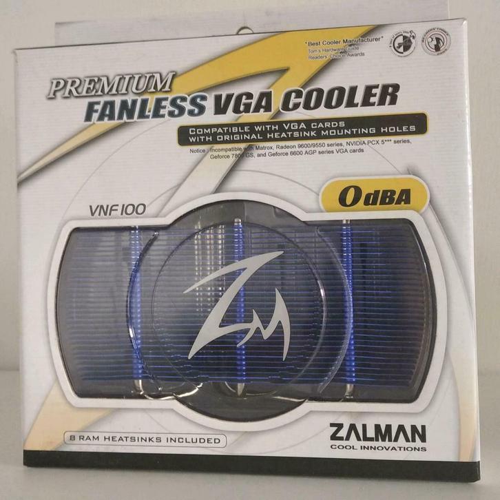 Zalman VNF100 Fanless VGA cooler universeel, Computers en Software, Vintage Computers, Ophalen of Verzenden