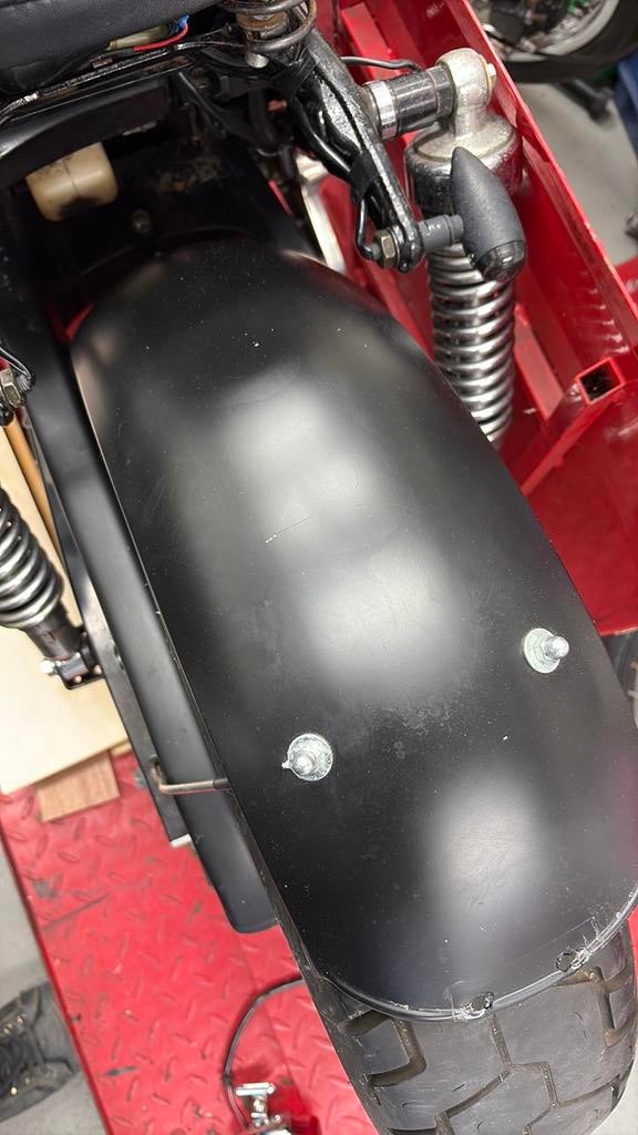 Achterspatbord bobber chopper custom scrambler, Motoren, Ophalen of Verzenden