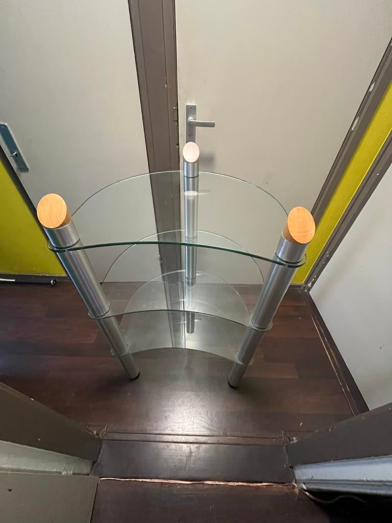 Glazen audiomeubel, Ophalen, Gebruikt