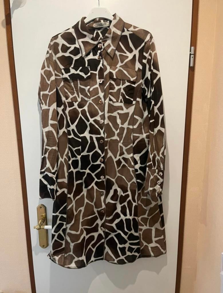 Marc Cain blouse jurk, Bruin, Maat 42/44 (L), Ophalen of Verzenden, Zo goed als nieuw