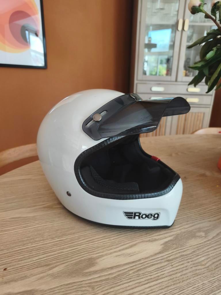 Roeg Peruna Motorhelm Maat M Wit, Ophalen of Verzenden