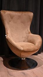 Comfortabele draaibare fauteuil - Bruin velours- Vida XL, Ophalen, Bruin, Modern, Comfort, Zo goed als nieuw