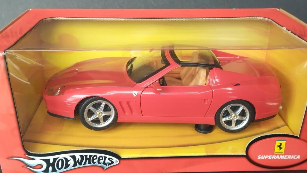 Ferrari Superamerica 1:18 Hot Wheels Pol, Hobby en Vrije tijd, Modelauto's | 1:18, Auto, Verzenden, Nieuw, 1186mj 1 NL