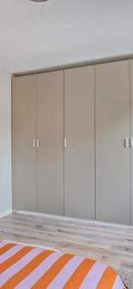 2x IKEA PAX FORSAND deuren grijs beige met witte hendels, Ophalen of Verzenden