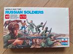 1:72 1/72 ESCI Russian Soldiers, Ophalen of Verzenden, Zo goed als nieuw, 1:50 of kleiner, Figuur of Figuren