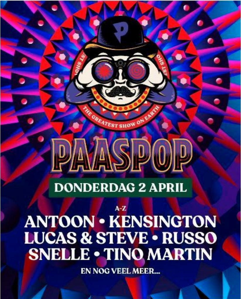 GEZOCHT 1 Paaspop x Sligro kaartje 2 april, Eén persoon
