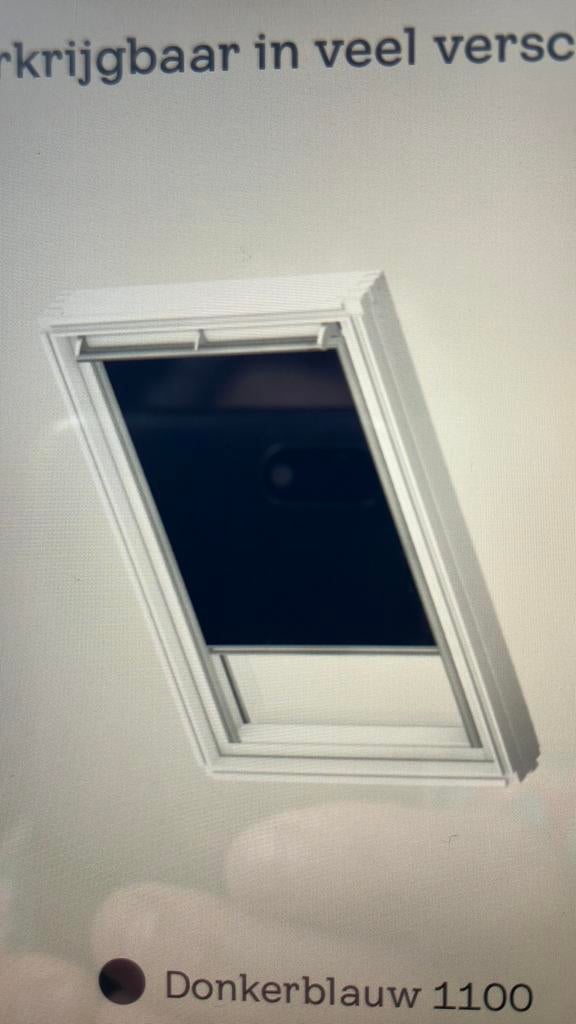 Velux verduisterd rolgordijn  donkerblauw DKL 1100S C02, Minder dan 50 cm, Overige kleuren, Nieuw, Ophalen of Verzenden