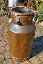 Antieke Koperen Melkbus met Deksel en Handvat, Ophalen, Koper