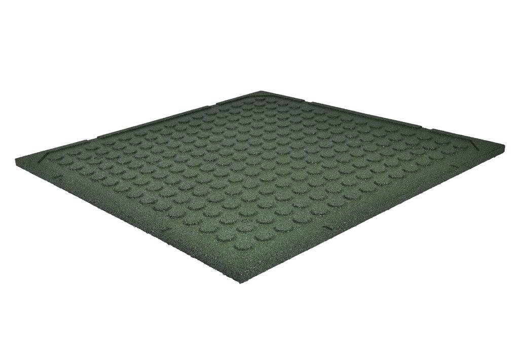 Groene Rubber Tegels 100 x 100 x 2.5cm €20.50,- per m2!, Tuin en Terras, Tegels en Klinkers, Stunttegels, Rubber, Ophalen of Verzenden