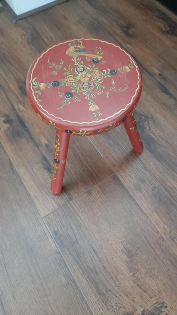 Hindelooper beschilderd Melkkrukje!, Ophalen of Verzenden, Gebruikt, Hout