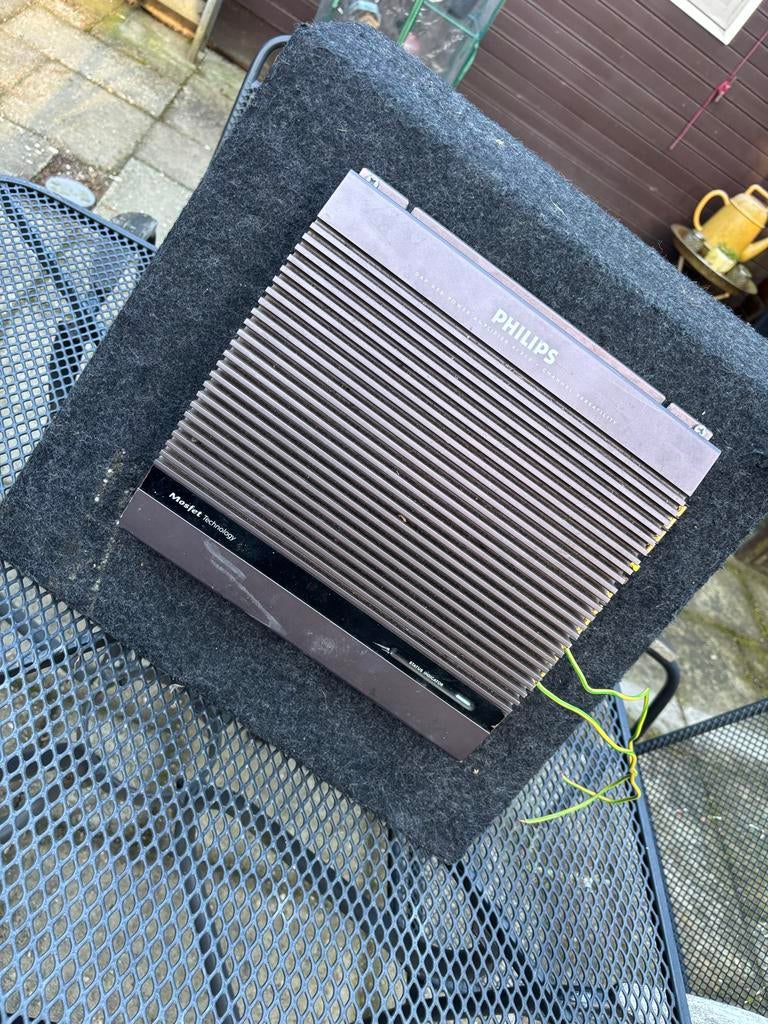 Caliber Subwoofer met Philips versterker en kabels, Ophalen of Verzenden, Gebruikt