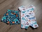 Setje met zwembroek en kruippakje maat 74, Kinderen en Baby's, Babykleding | Maat 74, Ophalen of Verzenden, Zo goed als nieuw