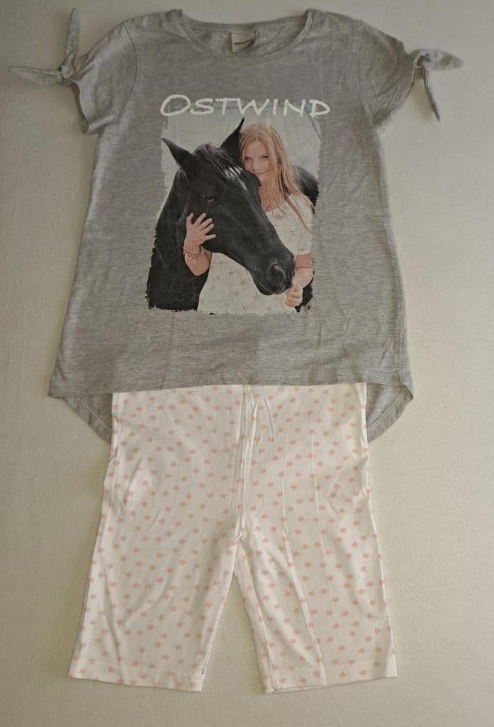 2-delig setje: t-shirt en korte legging, mt. 146/152, Kinderen en Baby's, Kinderkleding | Maat 146, Ophalen of Verzenden, Zo goed als nieuw