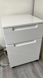 Wit ladeblok/kastje met deur, 42x42 cm, voor onder bureau, Huis en Inrichting, Kasten | Ladekasten, Ophalen, Gebruikt, 1 of 2 laden