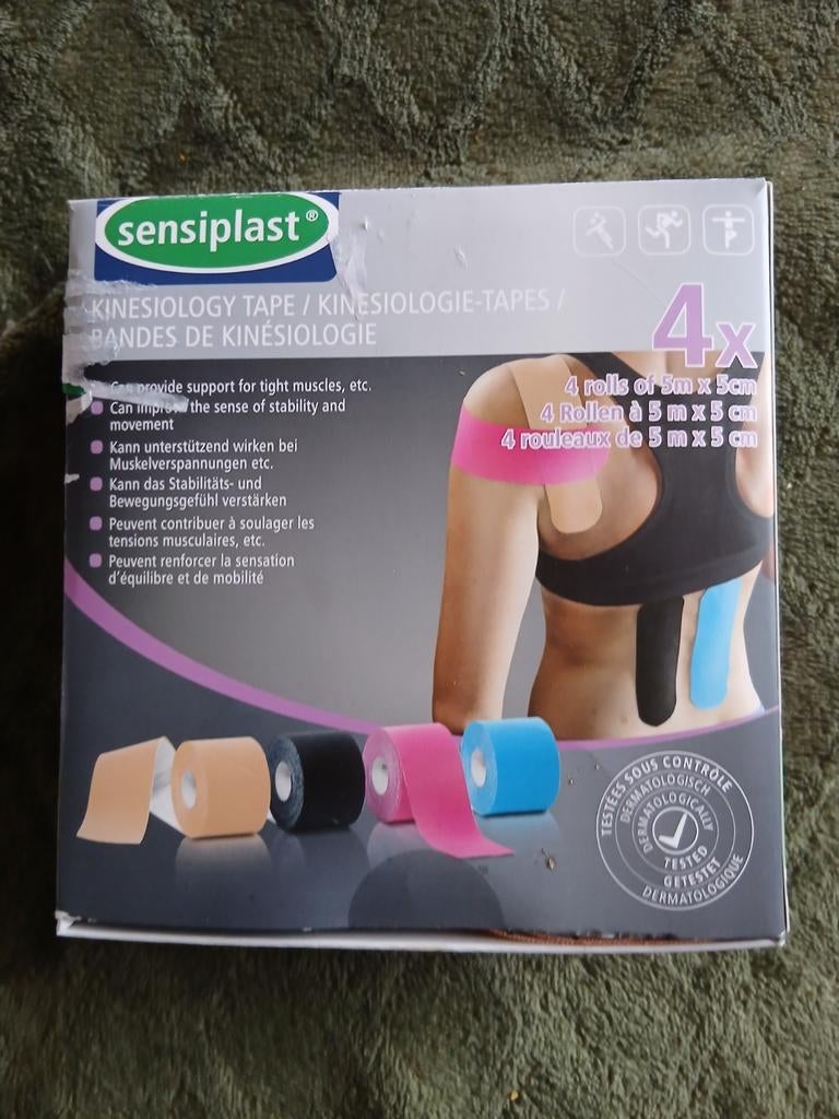 Sensiplast Kinesiologie Tape 4 rollen, Sport en Fitness, Ophalen of Verzenden, Nieuw