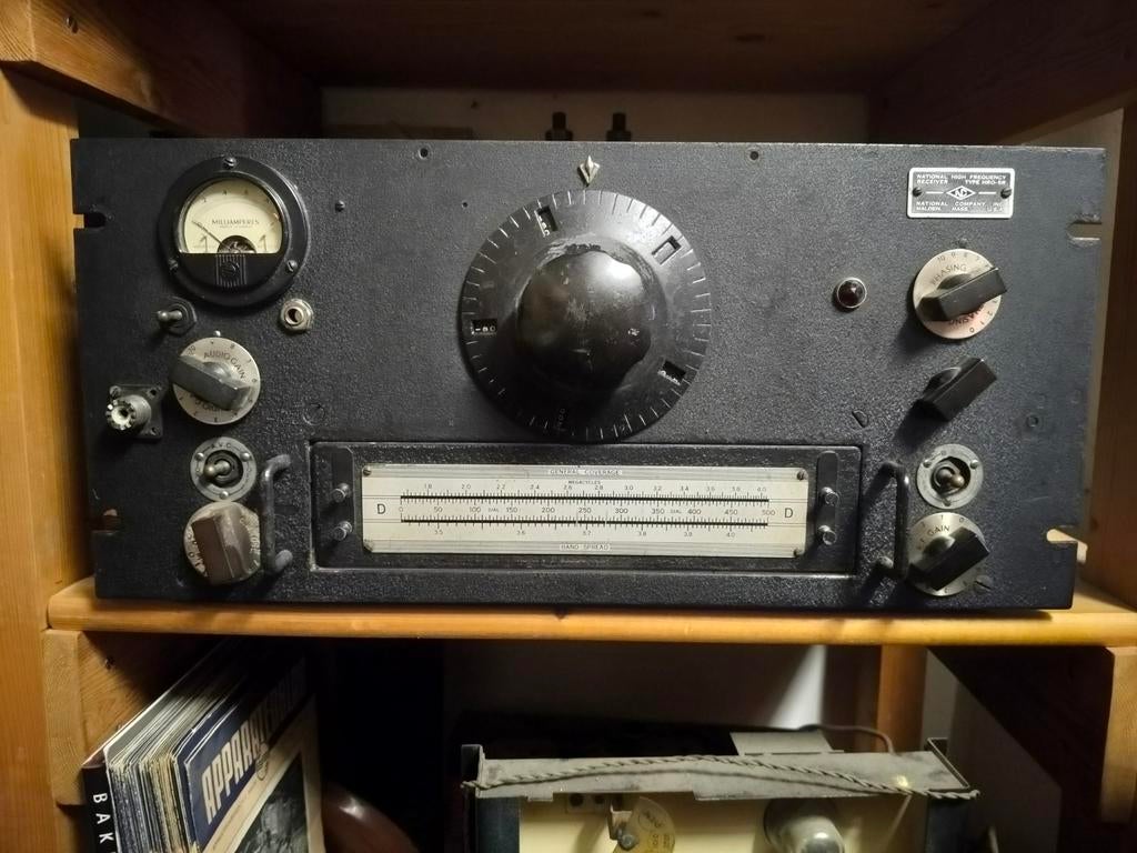 National Company HRO-5R ontvanger met extra coils, Antiek en Kunst, Antiek | Tv's en Audio, Ophalen