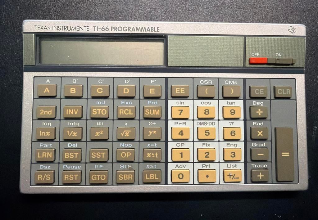 Ti-66 prgrammable rekenmachine, Ophalen of Verzenden, Gebruikt