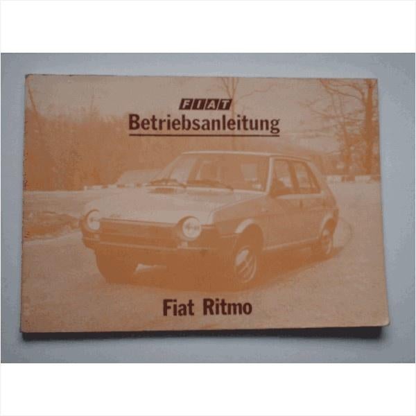 Fiat Ritmo Instructieboekje 1980 #1 Duits, Ophalen of Verzenden