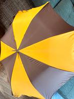 Retro tafelparasol / parasol / balkonparasol 🤎💛 Ø 100 cm, Tuin en Terras, Ophalen, Zo goed als nieuw, 1 tot 2 meter, Zweefparasol