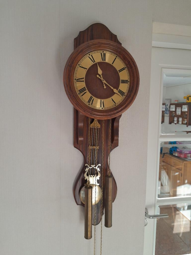 Mooie werkende wandklok Franz Hermle, Ophalen