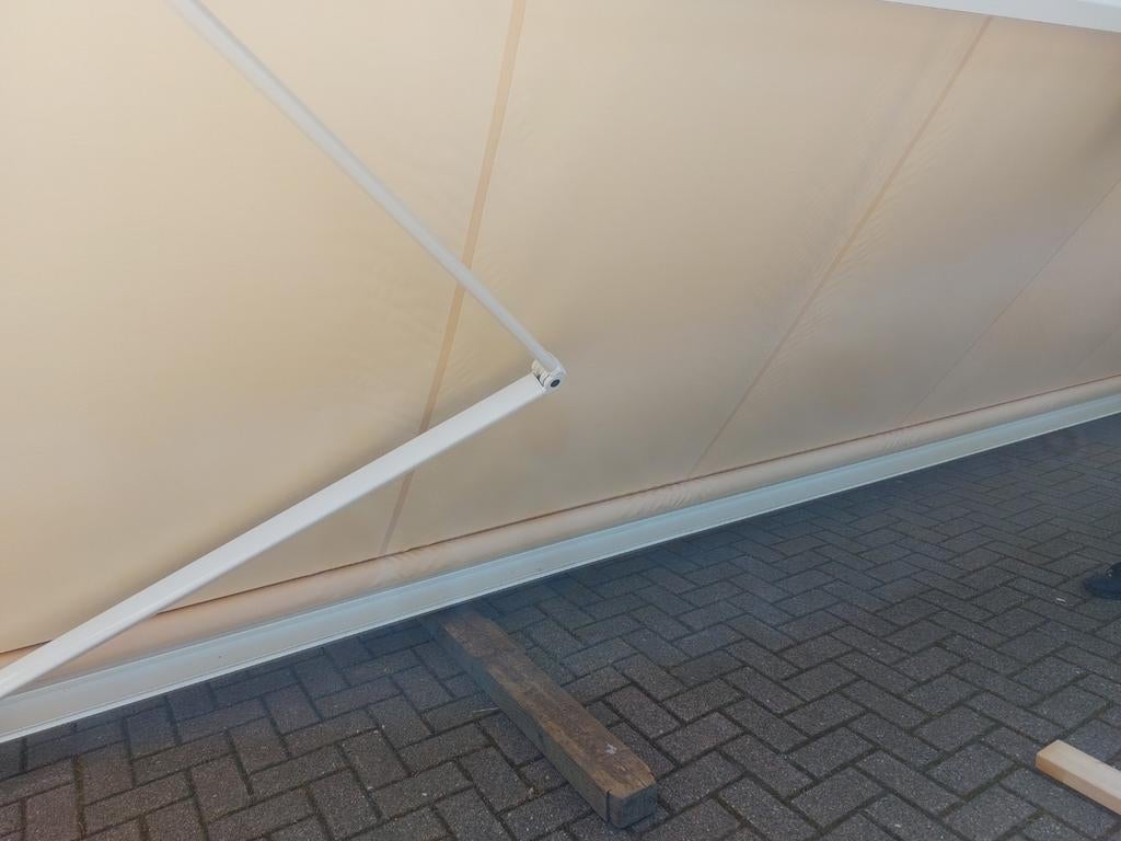 5x3 Bijna NIEUW elektrisch zonnescherm verano 500 x 300, Tuin en Terras, Zonneschermen, 450 cm of meer, Elektrisch, Ophalen of Verzenden