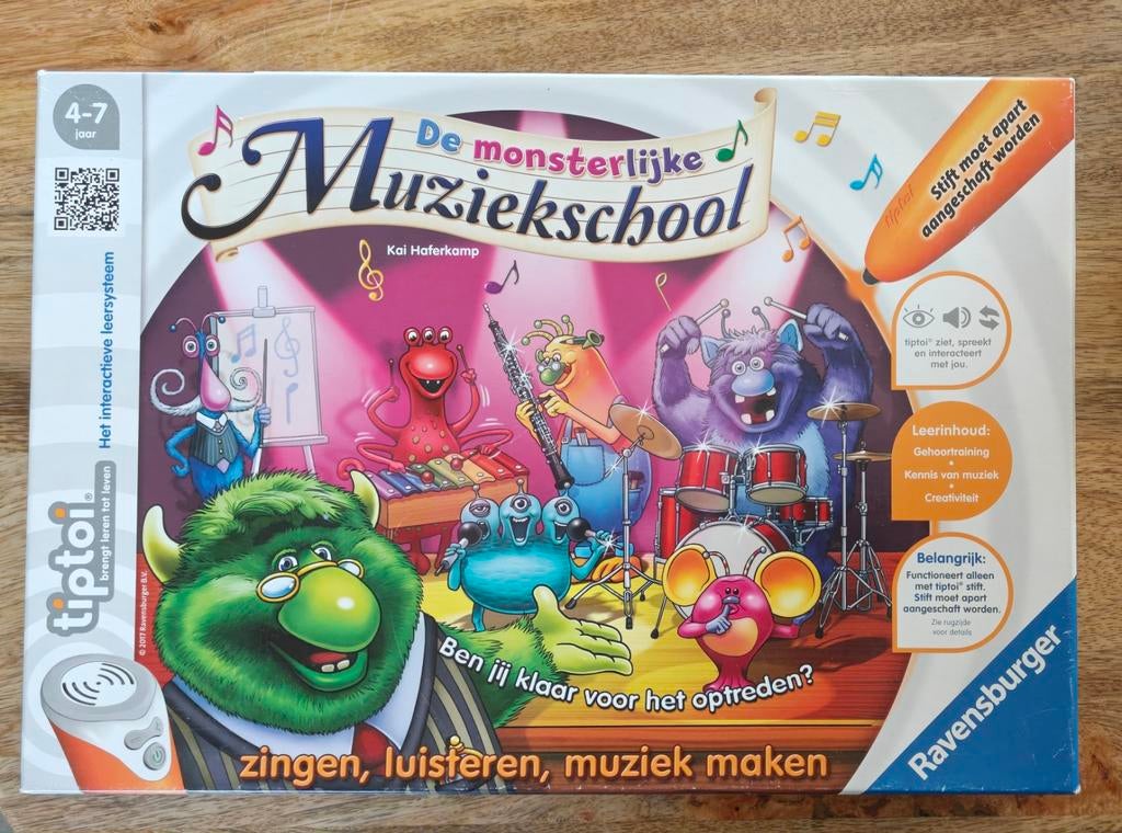 Tiptoi De Monsterlijke Muziekschool (compleet, zonder pen), Ophalen of Verzenden, Gebruikt, Ontdekken