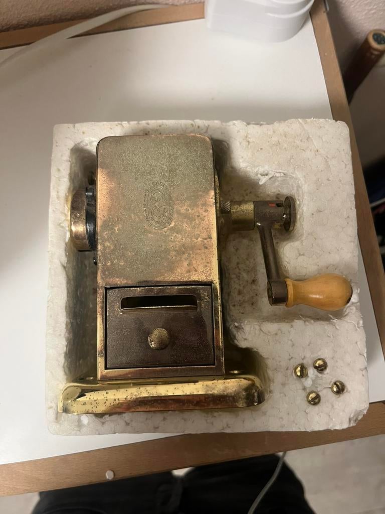 Vintage El Casco puntenslijper verguld, Ophalen of Verzenden