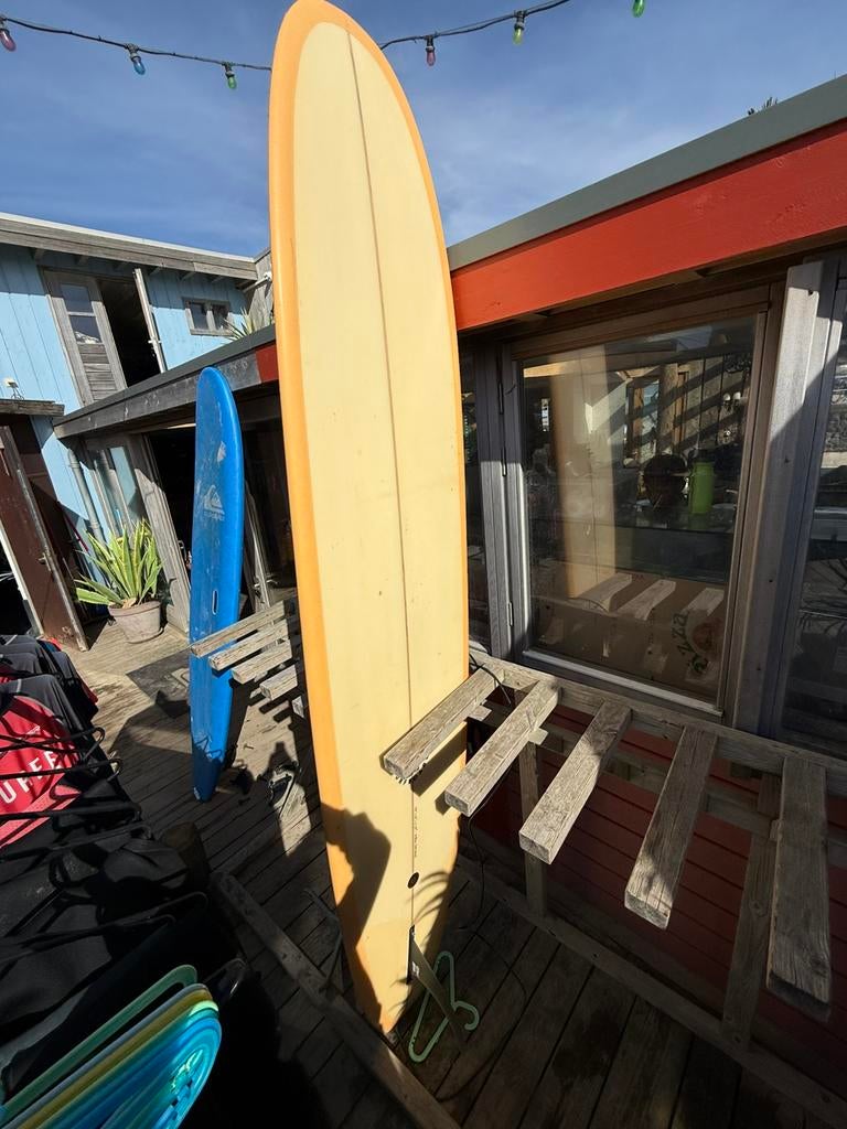 Longboard Surfboard 9”8 critical slide logger head, Watersport en Boten, Golfsurfen, Ophalen of Verzenden, Zo goed als nieuw, Longboard