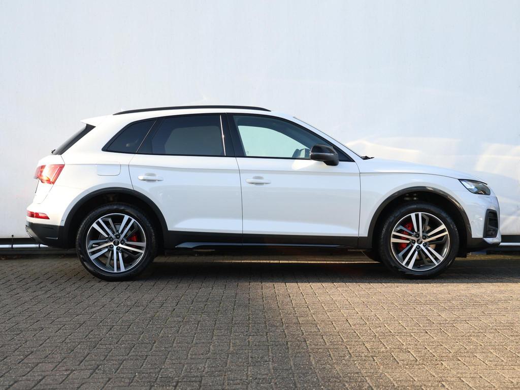 Audi Q5 50 TFSI e S edition | Pano | Verw. voorruit | Keyles, 14 kWh, Gebruikt, 4 cilinders, Leder en Stof