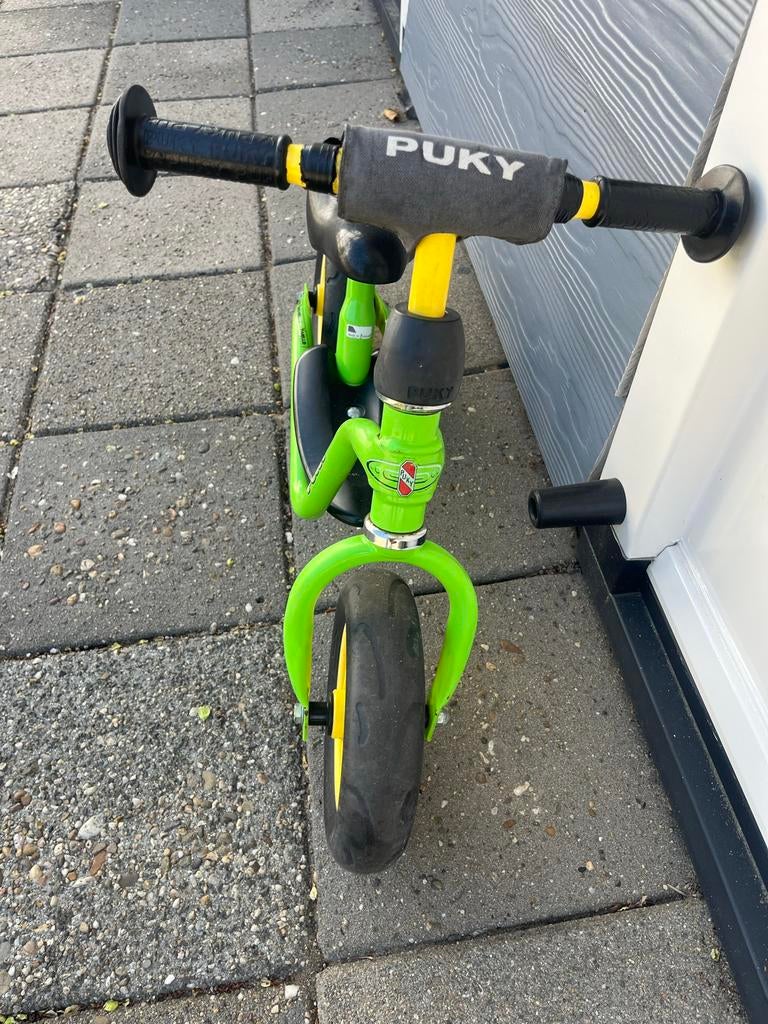 Loopfiets Puky, groen met geel, Ophalen, Gebruikt, Loopfiets