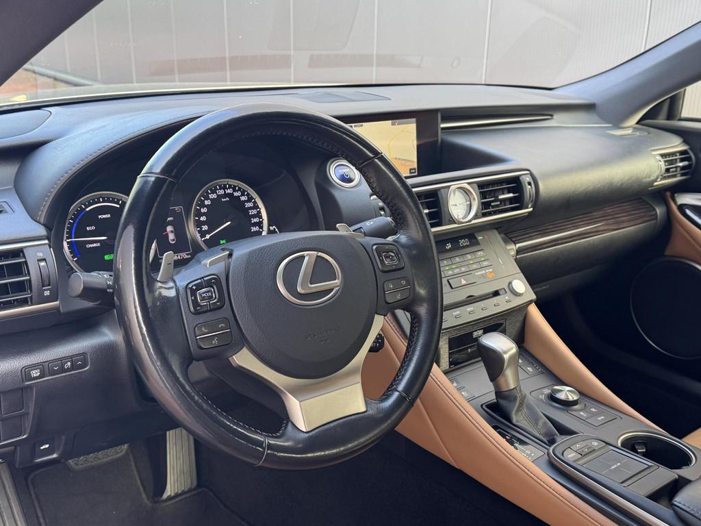 Lexus RC 300h Luxury DEALER Onderhouden NAP Mark Levinson, Auto's, Achterwielaandrijving, Gebruikt, 4 stoelen, Hybride Elektrisch/Benzine