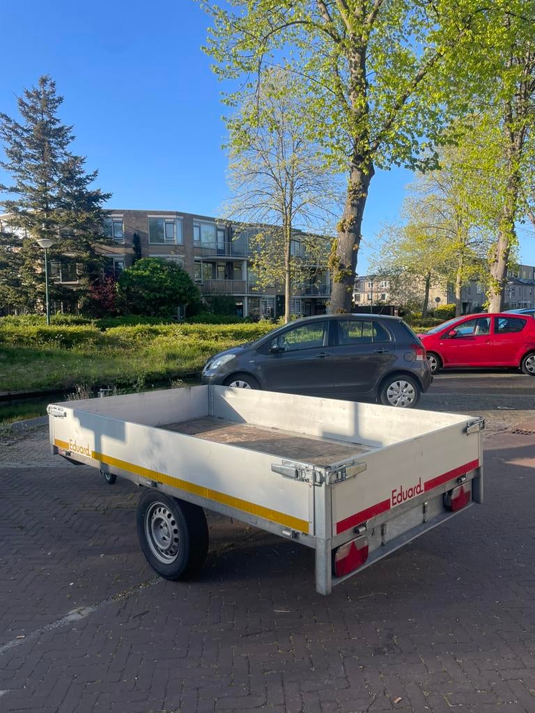 Eduard plateau aanhanger 256x150 750kg ongeremd, Ophalen, Gebruikt, Eduard@eduard.nl, Eduard