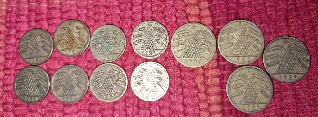 Weimar Republiek 5 en 10 Reichsmark munten set, Postzegels en Munten, Ophalen of Verzenden, Duitsland, Setje
