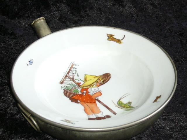 Kinderservies Warm Houd Bord Antiek, Ophalen