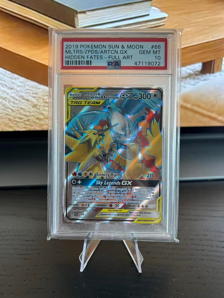 Moltres & Zapdos & Articuno #66 PSA 10, Ophalen, Nieuw, Losse kaart, Foil