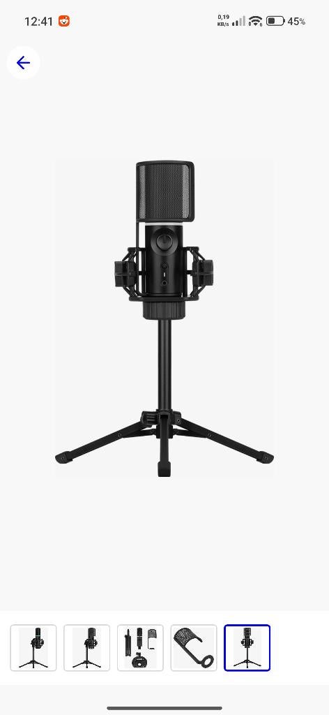 Streampify  studio micro, Ophalen of Verzenden, Zo goed als nieuw, Studiomicrofoon