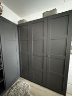 Grijze kledingkast inclusief hoek, Ophalen, Met deur(en), 150 tot 200 cm, Zo goed als nieuw
