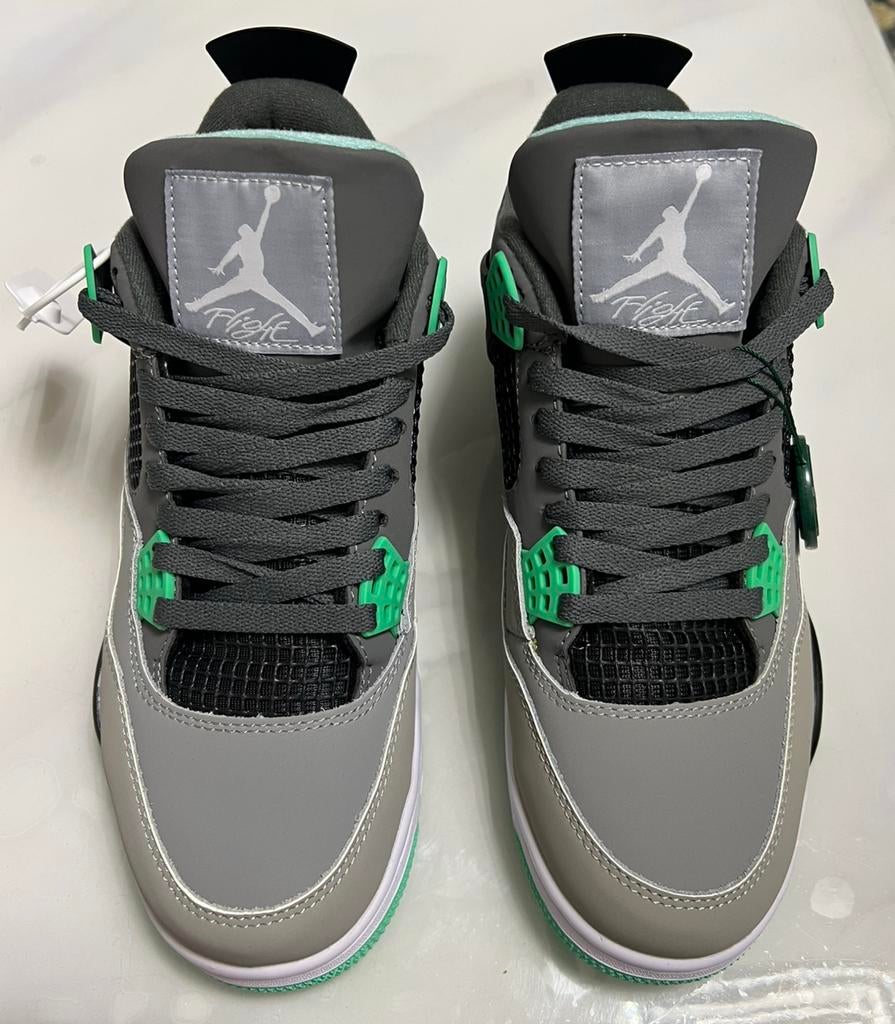 Nike Air Jordan 4 grijs/groen, Ophalen, Overige kleuren, Nieuw, Sneakers of Gympen