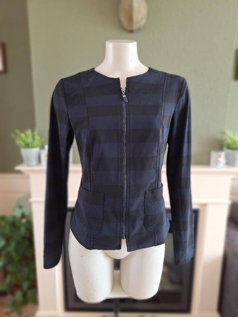 Studio Anneloes travelstof blazer jasje M 38, Kleding | Dames, Jasjes, Kostuums en Pakken, Maat 38/40 (M), Studio Anneloes, Zo goed als nieuw