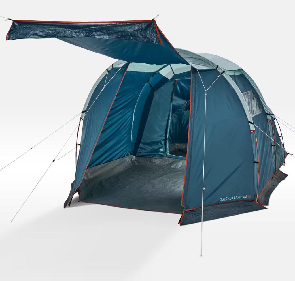 Tent (1 X gebruikt), Caravans en Kamperen, Tenten, Ophalen, Zo goed als nieuw, Tot en met 4