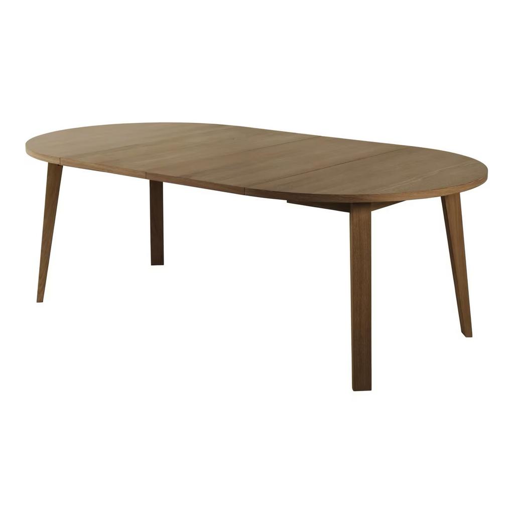 SoHome uitschuifbare houten eettafel rond ovaal 120/170/220, Huis en Inrichting, Tafels | Eettafels, Zo goed als nieuw, 100 tot 150 cm