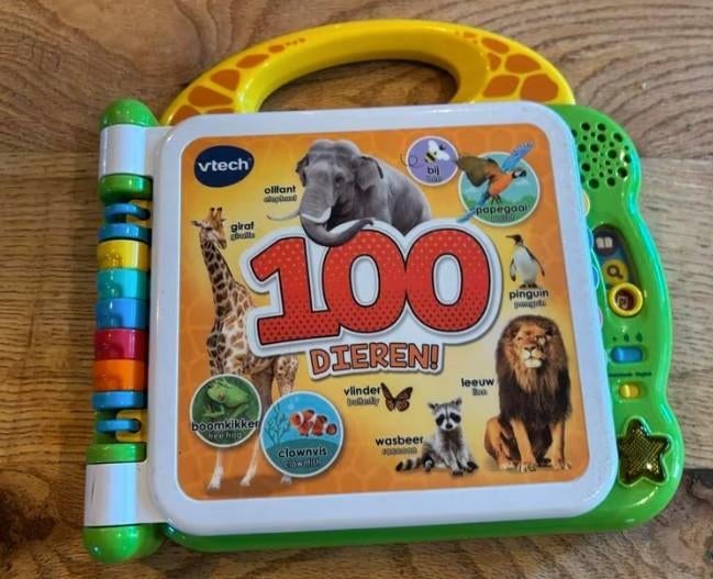 Vtech 100 Dieren Leerboek, Kinderen en Baby's, Speelgoed | Vtech, Ophalen, Zo goed als nieuw, 6 maanden tot 2 jaar
