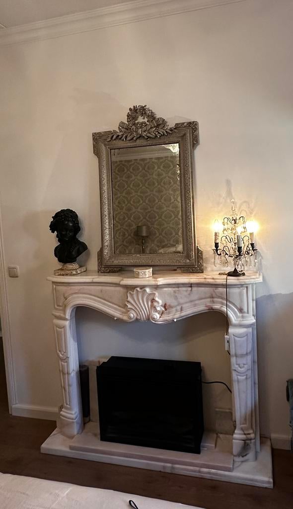 Kuifspiegel, antiek, Verzenden, Rechthoekig