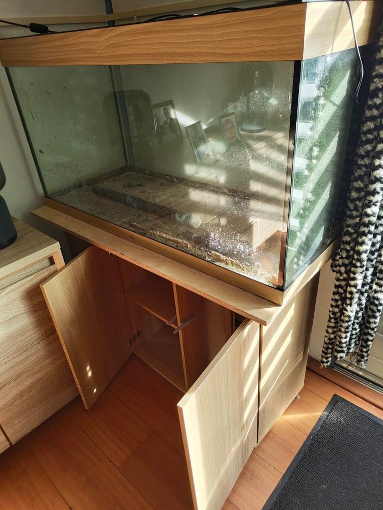 Jewel Rio 350 aquarium met meubel., Dieren en Toebehoren, Vissen | Aquaria en Toebehoren, Ophalen, Leeg aquarium