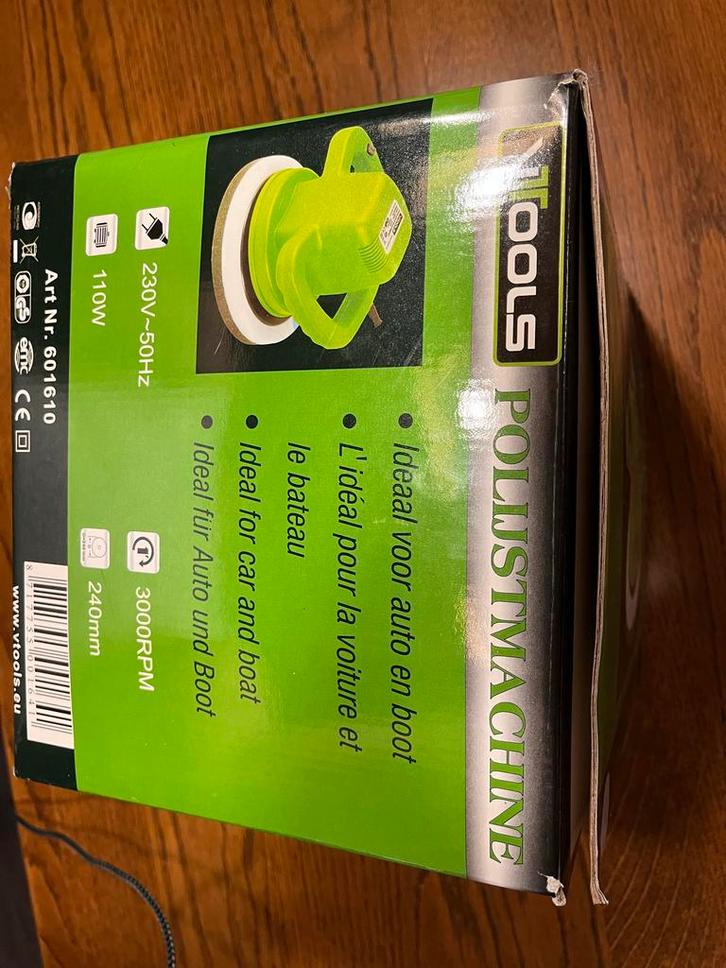 VTools Polijstmachine 110W, Doe-het-zelf en Verbouw, Gereedschap | Schuurmachines, Nieuw, Overige typen, Minder dan 600 watt, Ophalen