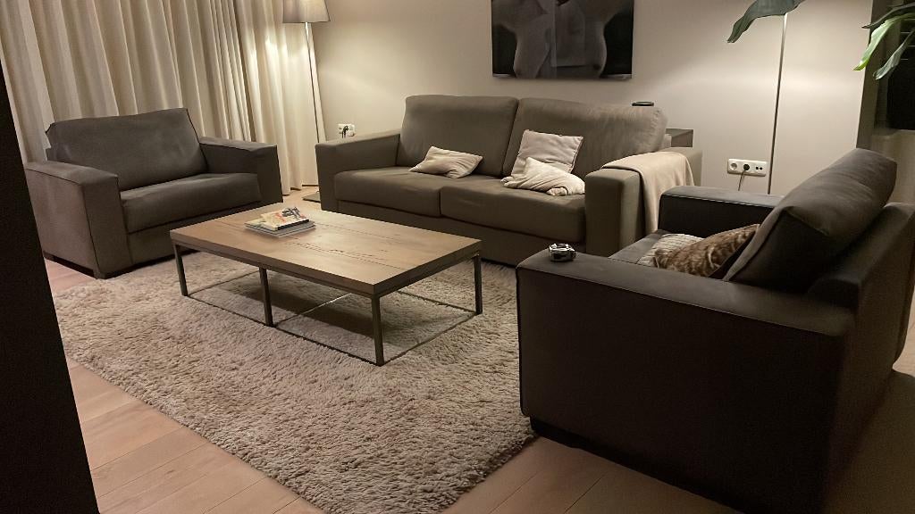 Complete zithoek set in nette staat, Ophalen, Gebruikt, Overige materialen